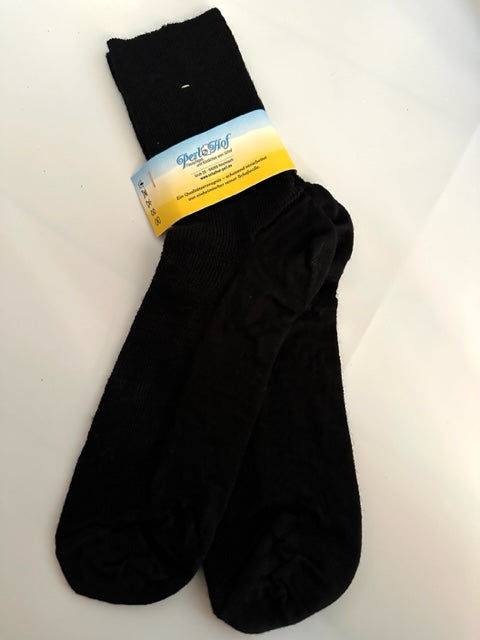 Schafwollsocke - Dünnstrick, einfarbig