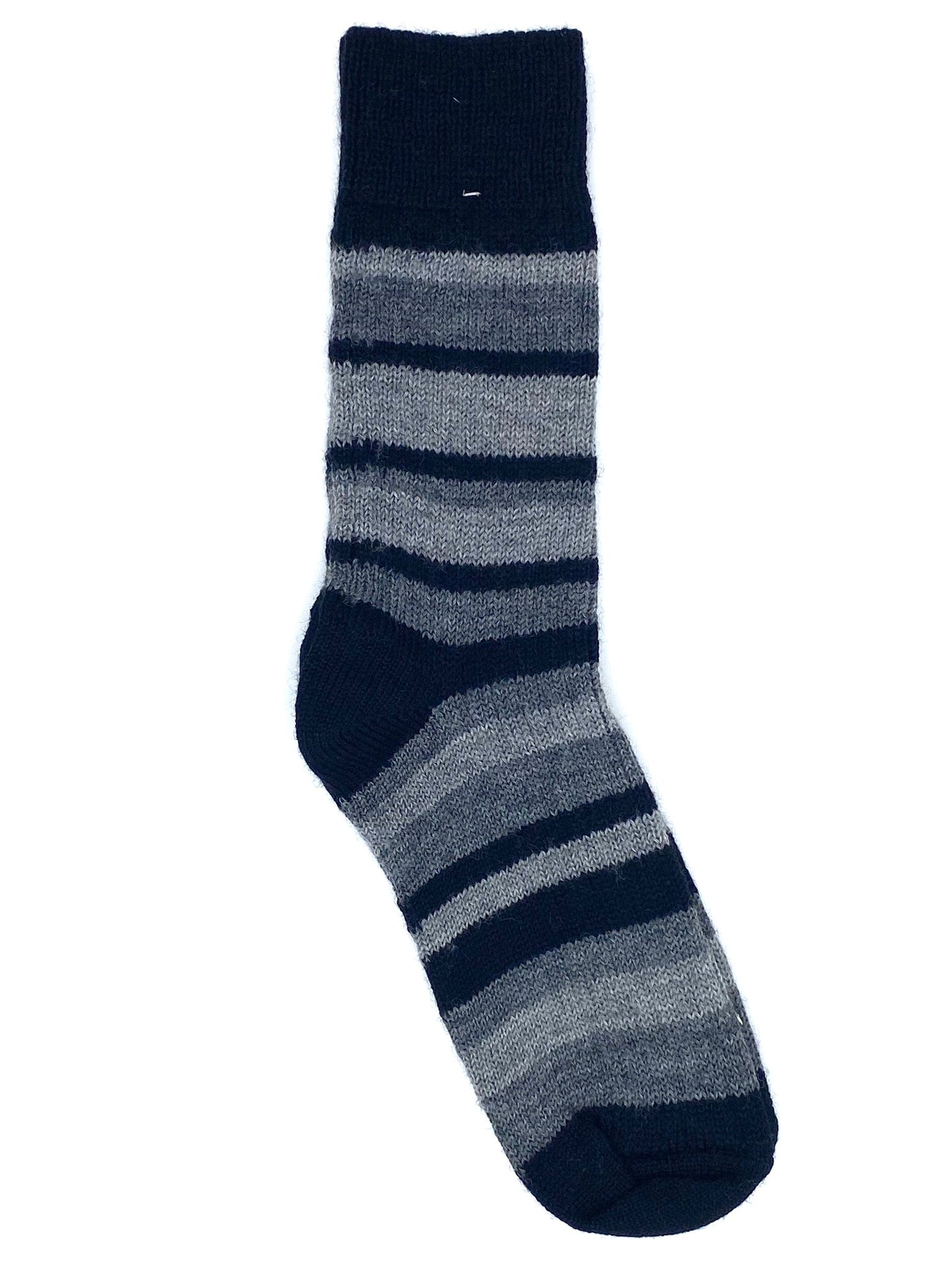 Socken aus Schurwolle Streifen