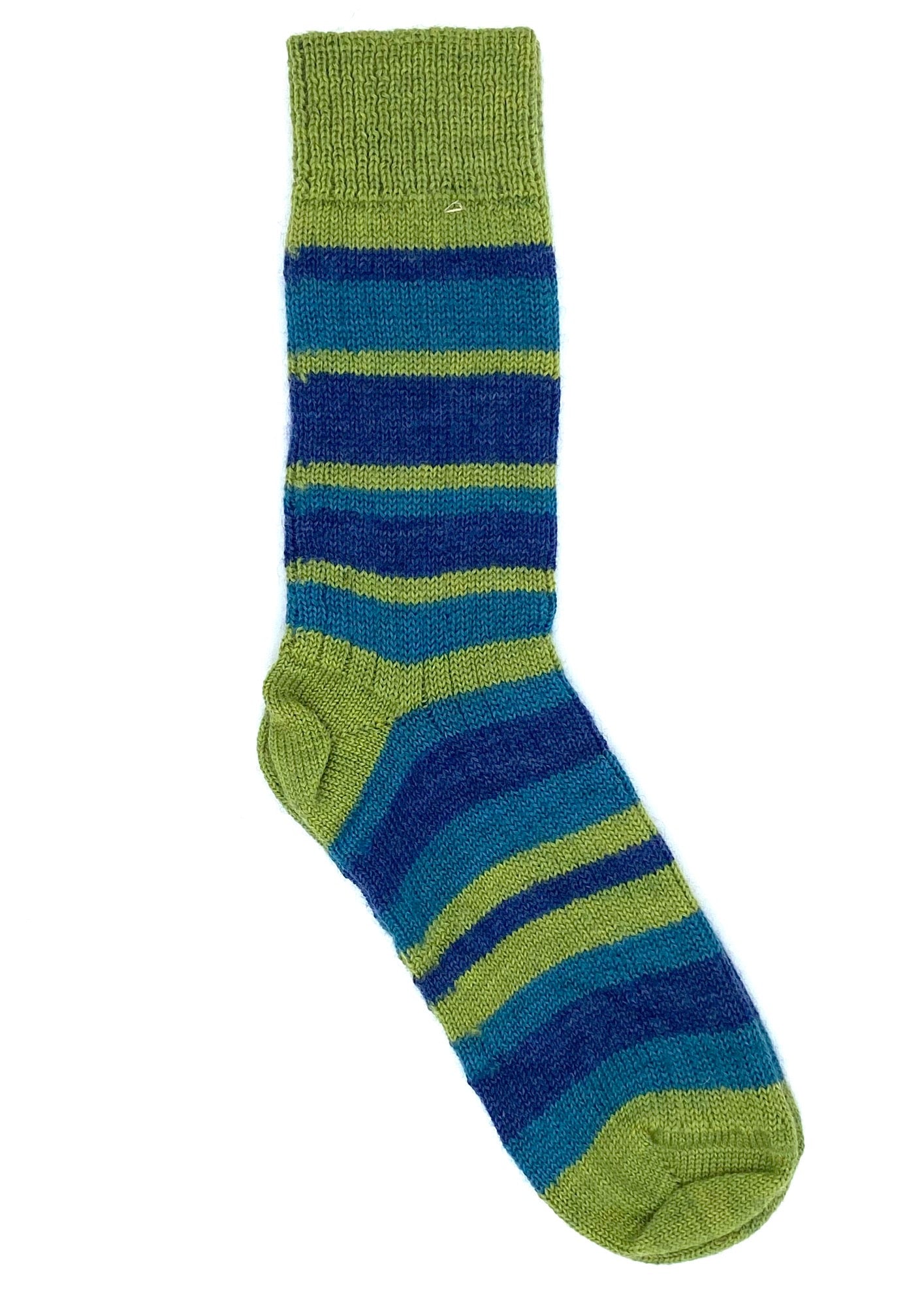 Socken aus Schurwolle Streifen
