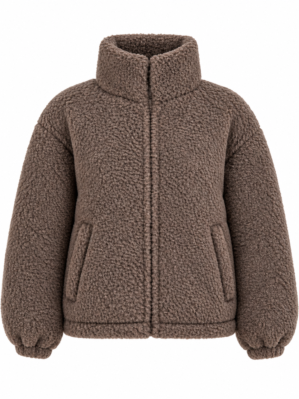 Puffer-Jacke, naturbraun