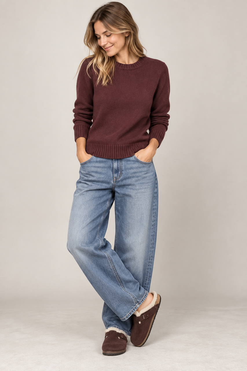 Pullover Laura weinrot