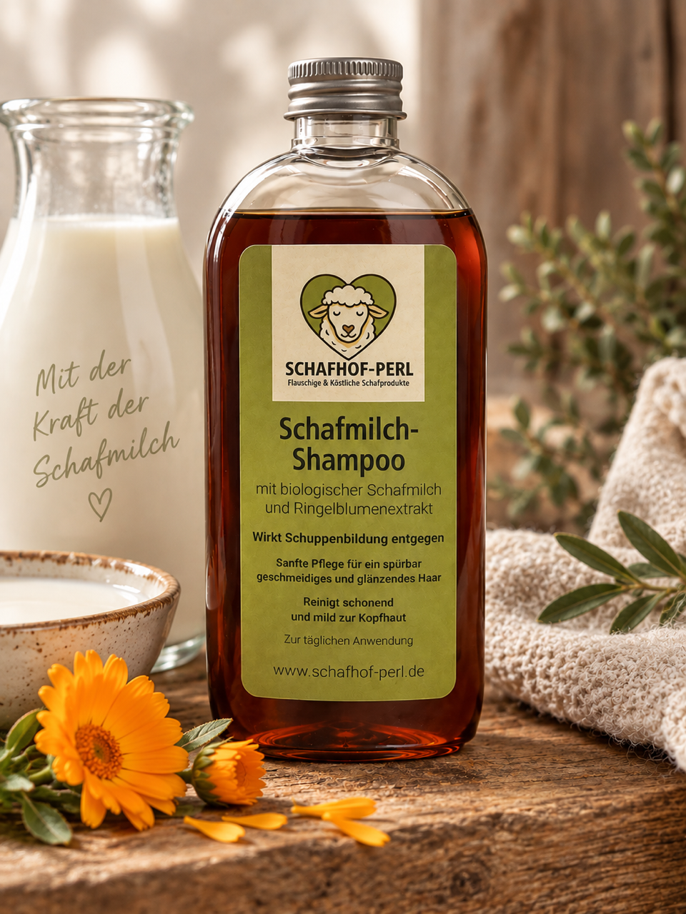 Schafmilch-Shampoo mit Ringelblumenextrakt