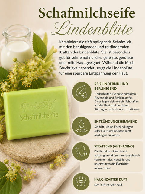 Schafmilchseife Lindenblüte