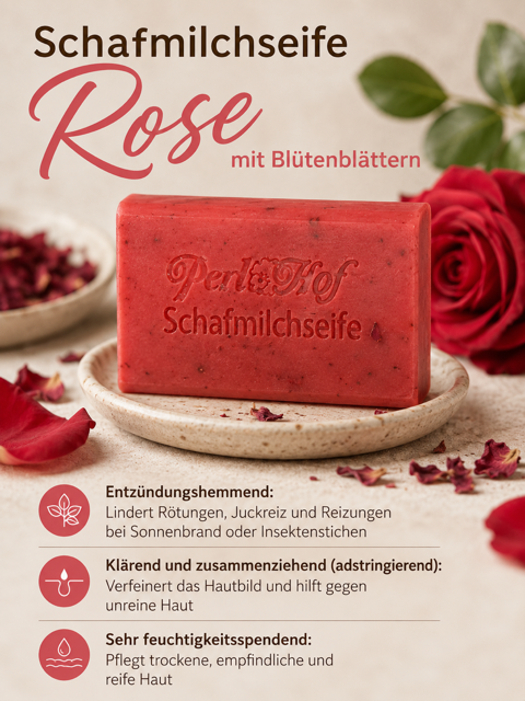Schafmilchseife Rose