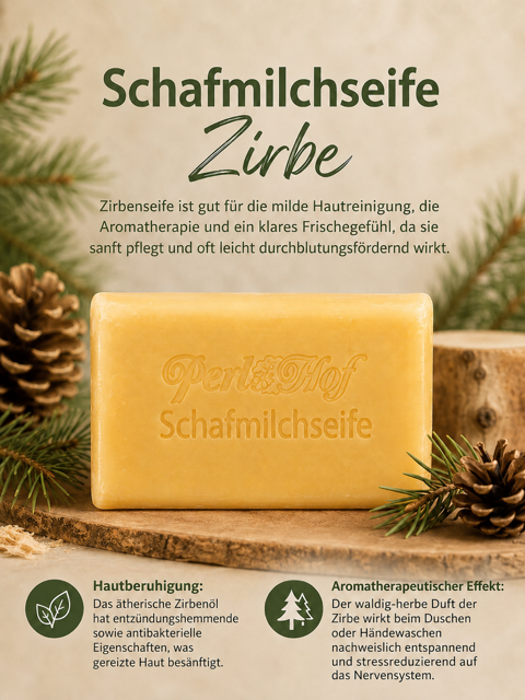 Schafmilchseife Zirbe