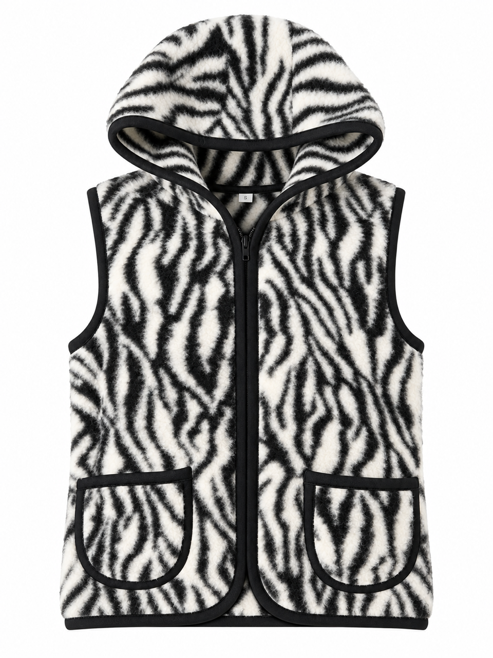 Weste Wollflor zebra