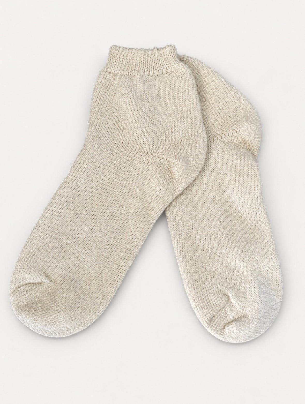 Woll-Bettsocken, wollweiß