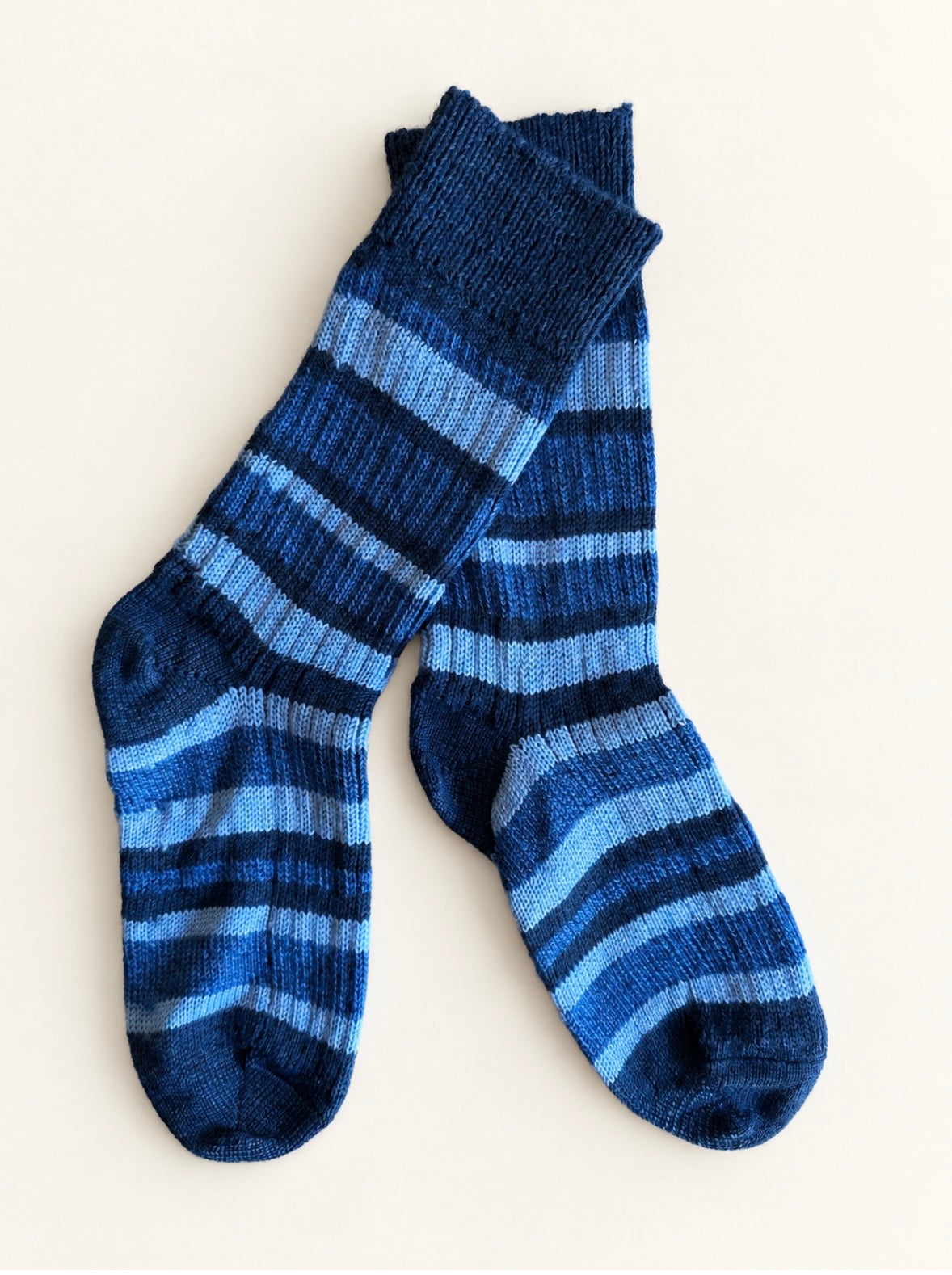 Wollsocken Streifen Blt